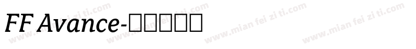 FF Avance字体转换